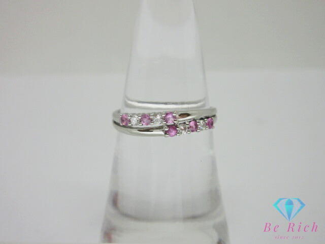 楽天市場】ジュエリー マキ Pt850 プラチナ ピンク サファイア 0.87ct