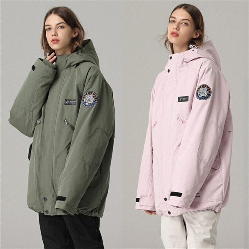 送料無料 スノーボード ウェア ジャケット 単品 スキーウェア スノボウェア 2023メンズ レディース 男女兼用 ユニセックス 型落ち 無地 韓国風 スノボ スキー アウター フード付き 保温防水防風 海外通販