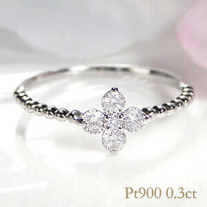 K18/Pt900【0.3ct】ダイヤモンド フラワーモチーフ リングジュエリー アクセサリー 指輪 ダイヤモンドリング プラチナ ゴールド ダイヤリング ダイアリング ダイアモンドリング 花 フラワー ドット 送料無料 品質保証書 プレゼント 代引手数料無料 ラッピング無料|berry