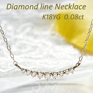 K18YG/WG/PG ダイヤモンド ラインネックレスジュエリー アクセサリー レディース ネックレス ペンダント ホワイトゴールド ダイヤ K18 0.08ct ４月誕生石 送料無料 品質保証書 ギフト プレゼント 代引手数料無料 ラッピング無料｜berry 31,103円