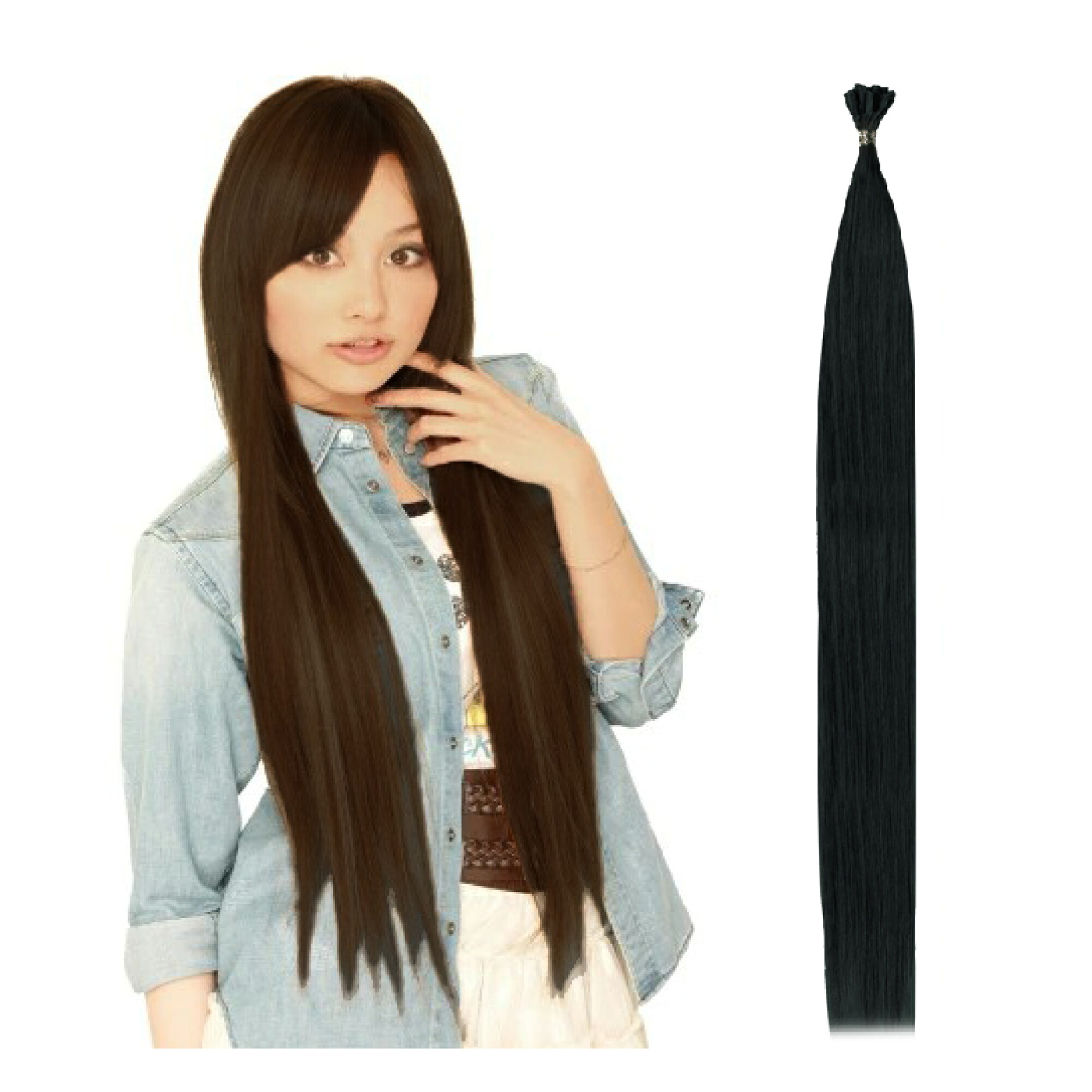 楽天市場】アレス 耐熱性人口毛100% ヘア エクステ ネクステンション