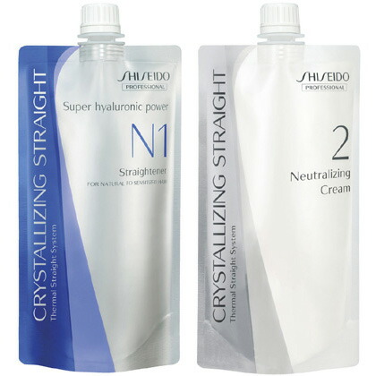 楽天市場 縮毛矯正 ストレートパーマ 資生堂 クリスタライジング ストレート N 1 剤 2 剤 セット 各400ml 業務用 楽天 市場 通販 9 5更新 ベリーズコスメ