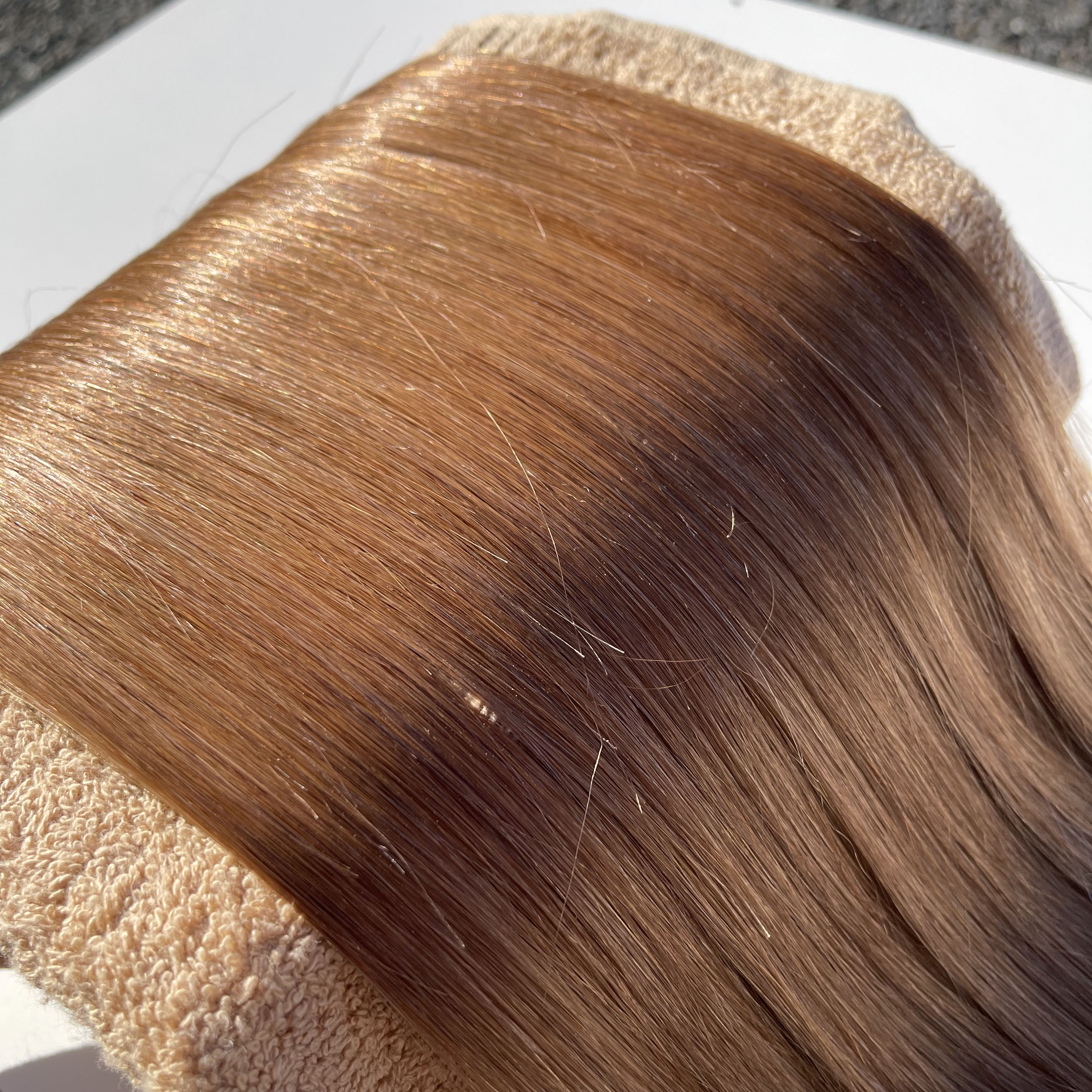 楽天市場】シールエクステ 人毛 ロング [ チェリー レッド P-S1