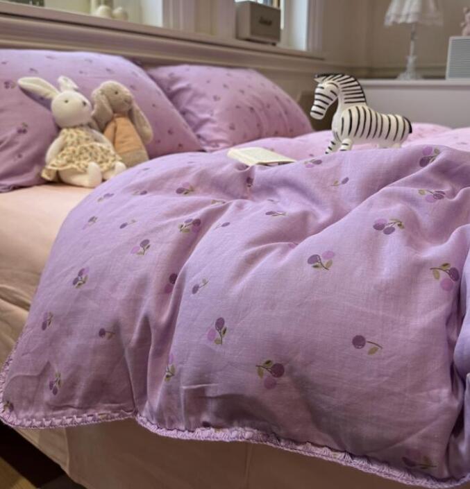 楽天市場】【送料無料】布団カバーセット 3点セット シングル チェリー