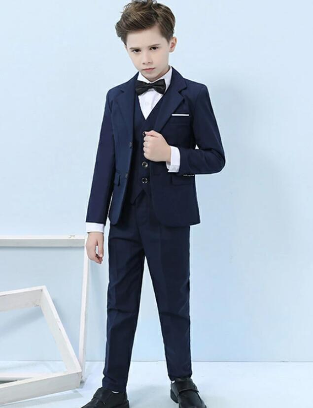 送料無料 キッズスーツ キッズ 子供スーツ ボーイ 男の子 紺 ネイビー フォーマル 蝶ネクタイ シャツ付き 卒業式 入学式 キッズフォーマル ピアノ 発表会 結婚式 合唱 舞台 衣装 カジュアル 110-170｜ベルロデオショップ