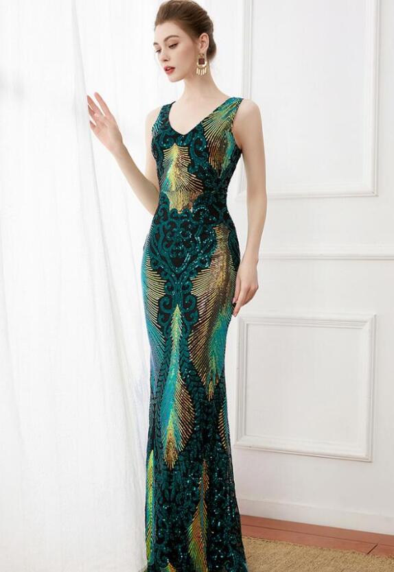 ★Mac Duggal★ 豪華♪スパンコール ノースリーブ マキシドレス 楽天市場】スパンコール ドレス ロング丈 マキシ丈 パーティー