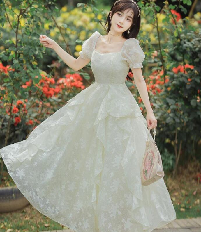 楽天市場】レディース 花柄シフォンワンピース 刺繍 Aライン レース