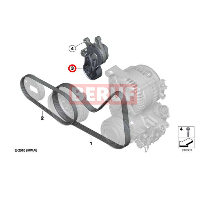 BMWベルトテンショナーINA製3シリーズF30F31F34320i328iN20直411287594969