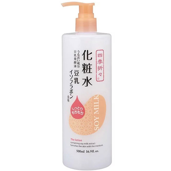 送料無料 熊野油脂 四季折々 豆乳イソフラボン 化粧水 500ml 20本セット 【ケース販売】|ベスバ 店