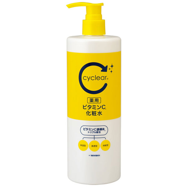 送料無料 熊野油脂 cyclear サイクリア 薬用 ビタミンC 化粧水 500ml 20本セット 【ケース販売】｜ベスバ 店