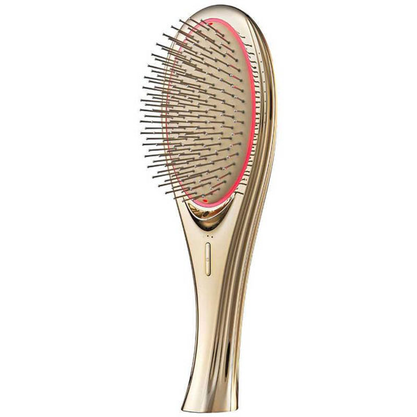 送料無料 WAVEWAVE EMS Brush Air 頭皮ブラシ ヘッドスパ 赤色LED 防水 頭皮ケア WH41-01-GD ゴールド 電気針/srm 6,864円
