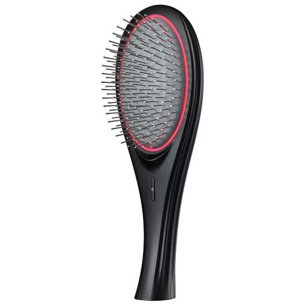 送料無料 WAVEWAVE EMS Brush Air 頭皮ブラシ ヘッドスパ 赤色LED 防水 頭皮ケア WH41-01-BK ブラック 電気針/srm