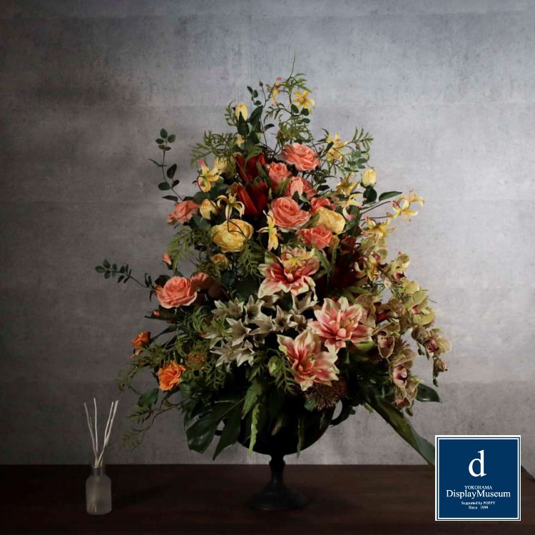 お洒落 フラワーアレンジメント オリエンタルリリー ローズ 横浜ディスプレイミュージアム Fbcd 11 アーティフィシャルフラワー フラワーアレンジメント 造花 ベース付き おしゃれ 上質 上品 高級 ゴージャス リビング サロン ホール おしゃれ人気 Tiendabudada Com