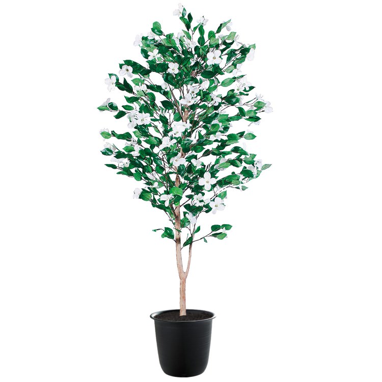 ハナミズキ W80&times;H180cm｜TK91781 アーティフィシャルグリーン 人工観葉植物 鉢付きグリーン 造花 おしゃれ 上質 上品 高級 ゴージャス リビング サロン ホール [次回入荷時期未定]｜ビザインショップ
