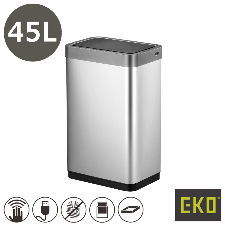 【新品未使用】EKO ステンレス製ごみ箱 EK9568 50L MERIDIAN SENSOR BIN | EKO JAPAN