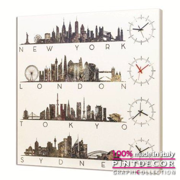 Besign Wall Clock Pintdecor グラフィコレクション London Time