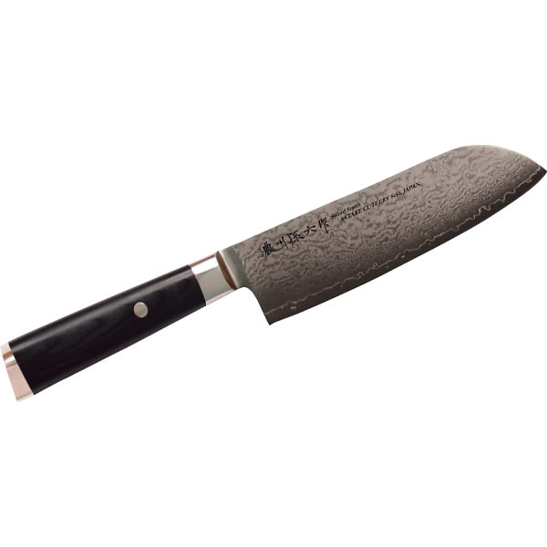 【未使用品】ダマスカス三徳包丁　濃州孫六作 佐竹産業 濃州孫六作 ダマスカス三徳包丁 170mm 300H (包丁) 価格比較