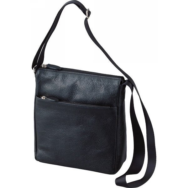 良品工房 日本製牛革ショルダーバッグ ブラック｜バッグ 革製品 のし対応 ラッピング対応 個包装 選べる 包装紙 おまとめ注文 ご自宅用 プレゼント 贈り物 ギフト 贈答用 カタログギフト 送料無料