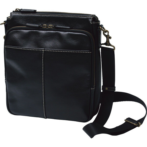 楽天市場】良品工房 日本製牛革ショルダーバッグ ブラック B0110-114B