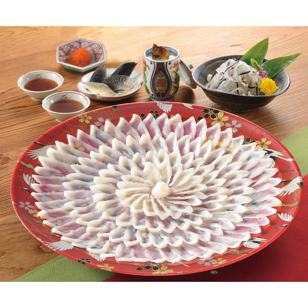 とらふく刺身絵皿盛り｜フグ 河豚 セット 詰め合わせ 食品 ご自宅用 プレゼント 贈り物 ギフト 贈答用 高級贈答品 カタログギフト 送料無料｜ビザインショップ