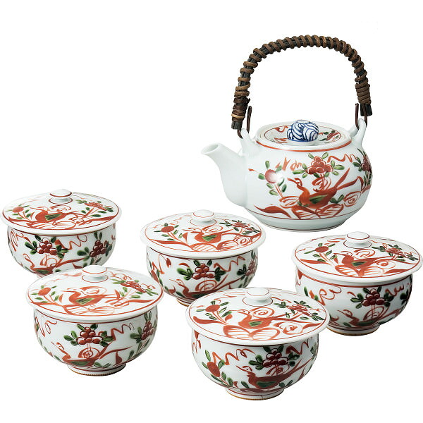 波佐見焼 古伊万里写し絵番茶器揃｜湯呑 セット 和食器 食器 ご自宅用 プレゼント 贈り物 ギフト 贈答用 高級贈答品 カタログギフト 送料無料