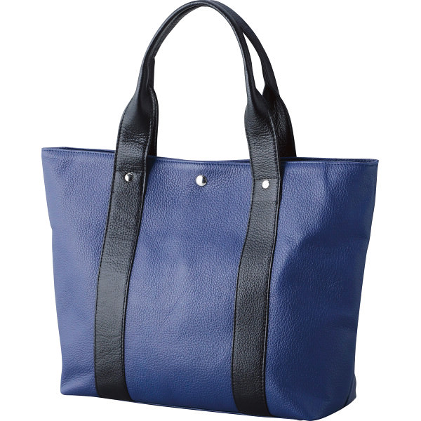 ON THE BAG 姫路レザー 手提げトートバッグ ネイビー|バッグ 服飾雑貨 のし対応 ラッピング対応 個包装 選べる 包装紙 おまとめ注文 ご自宅用 プレゼント 贈り物 ギフト 贈答用 カタログギフト 送料無料|ビザインショップ
