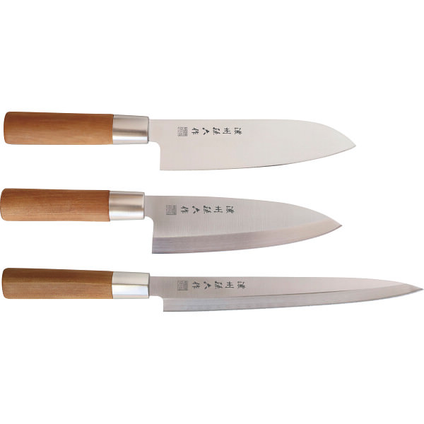 値下げ日本製　手造り薄刃包丁 6本セット sh-1707574.jpg
