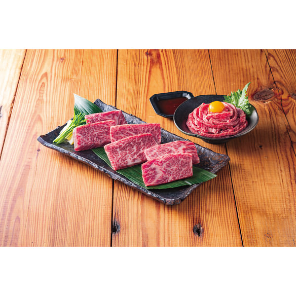 凍眠市場 山形牛焼肉・山形牛ユッケセット｜和牛 国産牛 牛肉 セット 詰め合わせ 食品 ご自宅用 プレゼント 贈り物 ギフト 贈答用 高級贈答品 カタログギフト 送料無料