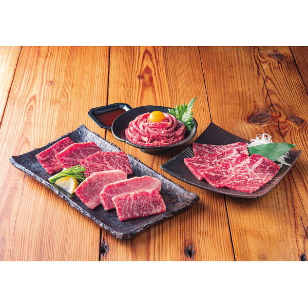 凍眠市場 山形牛焼肉・山形牛ユッケ・牛刺しセット|和牛 国産牛 牛肉 セット 詰め合わせ 食品 ご自宅用 プレゼント 贈り物 ギフト 贈答用 高級贈答品 カタログギフト 送料無料|ビザインショップ