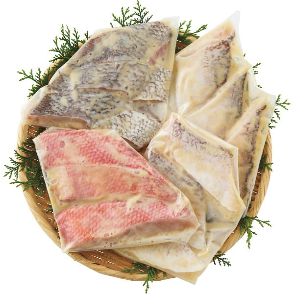 西京漬厳選し鯛セット(4フィーレ)|西京焼き 魚介 セット 詰め合わせ 食品 ご自宅用 プレゼント 贈り物 ギフト 贈答用 高級贈答品 カタログギフト 送料無料|ビザインショップ