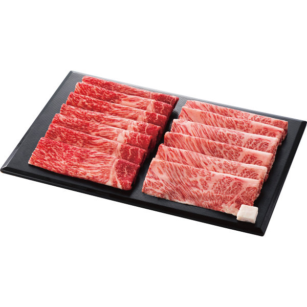 近江牛 肩ロース・モモ すき焼き用(計750g)｜お肉 牛肉 セット 詰め合わせ 食品 ご自宅用 プレゼント 贈り物 ギフト 贈答用 高級贈答品 カタログギフト 送料無料