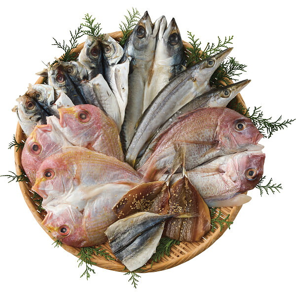 2種類の鯛入り干物6種詰合せ｜干物 魚介 セット 詰め合わせ 食品 ご自宅用 プレゼント 贈り物 ギフト 贈答用 高級贈答品 カタログギフト 送料無料｜ビザインショップ