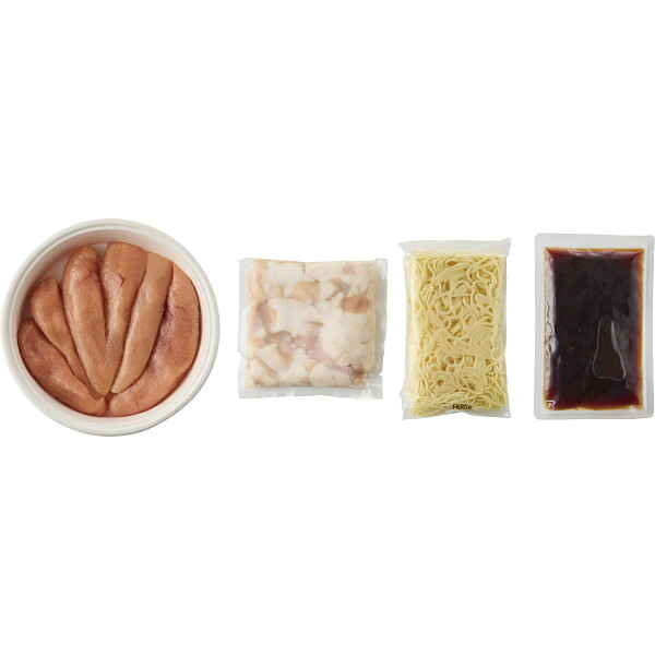 無着色辛子明太子(400g)・博多もつ鍋(あごだし醤油味)セット|明太子 魚介 セット 詰め合わせ 食品 ご自宅用 プレゼント 贈り物 ギフト 贈答用 高級贈答品 カタログギフト 送料無料