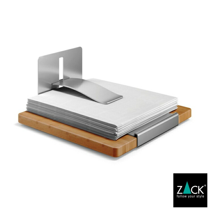 てなグッズや ナプキンホルダー Zack Ango ナプキンスタンド 紙ナプキンケース ペーパーナプキン テーブルウェア 卓上 収納 据え置き スタンド ステンレス おしゃれ 雑貨 かっこいい 上質 高級 ホテルライク 男前インテリア インダストリアル ドイツ デザイナーズ