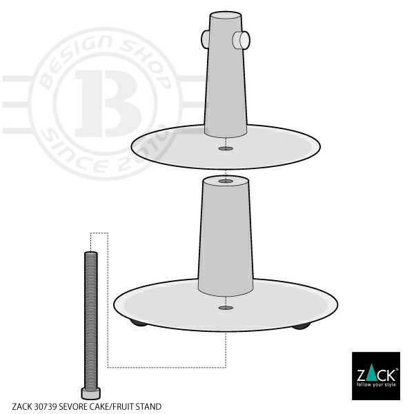 楽天市場 ケーキ フルーツスタンド Zack Sevore ケーキスタンド スナック お菓子 2段 アフタヌーンティー パーティラック ハイティ ステンレス おしゃれ 雑貨 かっこいい 上質 高級 ホテルライク 男前インテリア インダストリアル ドイツ デザイナーズ 在庫有り