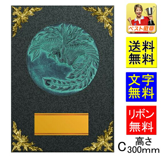 盾　送料無料　文字無料　高さ300ｍｍ　10％OFF　表彰　 記念品　楯.盾.表彰.優勝カップ。トロフィー。記念品.卒業記念品.入学.功労.殊勲.技能　表彰楯　D004-Ｃ