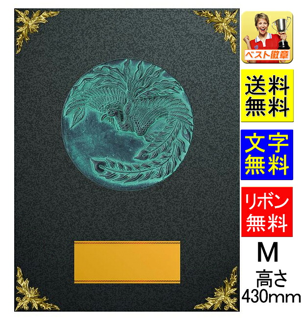 盾 高さ430ｍｍ　送料無料　文字無料　表彰楯　盾　表彰　優勝カップ　トロフィー　記念　卒業記念品　功労　殊勲　技能　退職　永年　記念　優勝カップ　ゴルフ　野球　サッカー　バスケットボール　バレーボール　マラソン　相撲　柔道　剣道　空手　珠算　水泳　D004-Ｍ