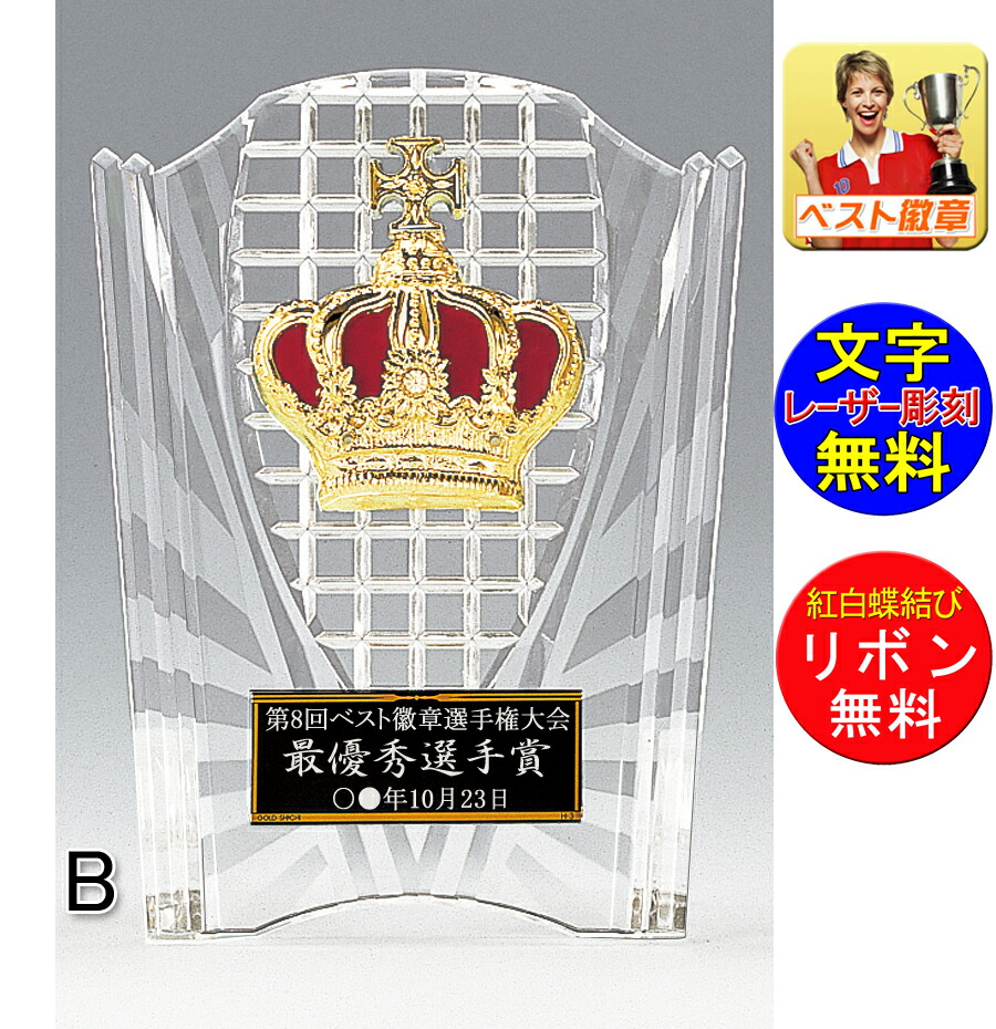 盾（樹脂製）○高さ155ｍｍ盾 文字無料（樹脂製）楯.盾.表彰.優勝カップ。トロフィー。記念品.卒業記念品.入学.功労.殊勲.技能  最優秀選手 最優秀賞 コンクール 発表会 K-K3078-B トロフィー優勝カップのベスト徽章