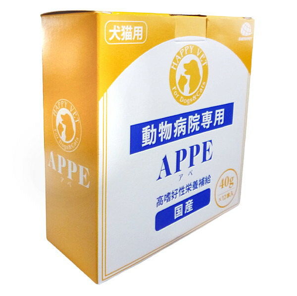 楽天市場】APPE（アペ） 高嗜好性栄養補給 犬猫用 40g×12袋 犬猫