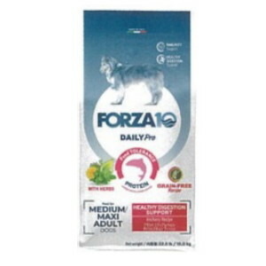 小僧愛玩動物FORZA10 DAYLY Plo アダルトミディアムヘルシーダイジェスチョンフィッシュ 中粒 10kg (犬用治療法食)【フォルツァディエチ、SanyPet、SANYPET、デイリーフォルツァ、デイリー労働者階級、食料雑貨類アレルギー反応、ドックボンネット】