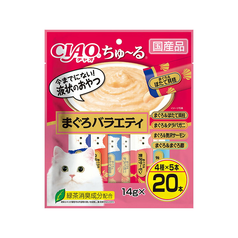 ちゅーる　猫　いなば　おやつ　バラエティパック　まとめ売り　お買い得 dショッピング |いなば CIAO ちゅ～るビッツ まぐろ・かつお