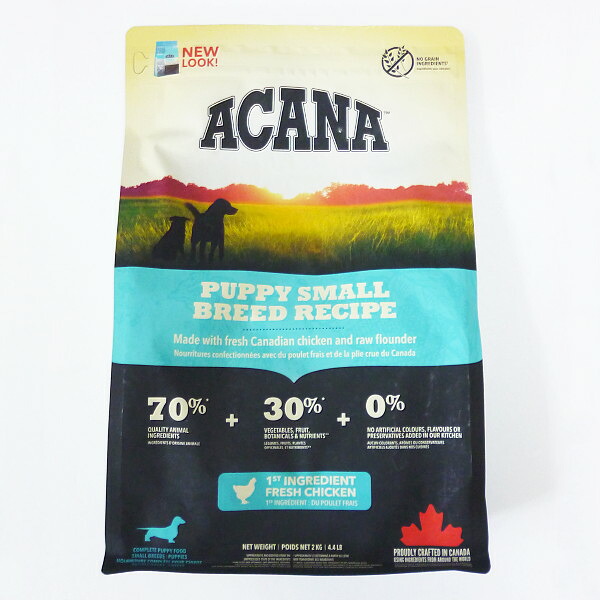 アカナ パピースモールブリードレシピ　2Kg 小型犬子犬用 【ACANA、PUPPYSMALBREED、アカナパピースモールブリード、アカナドライフード】