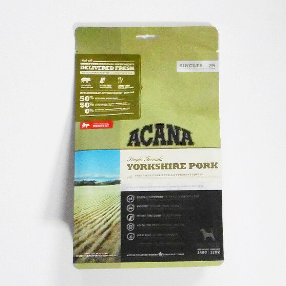 アカナヨークシャーポーク 11.4kg　(全犬種、成犬用)【ACANA、YORKSHIREPORK、パシフィック 、アカナドライフード、全犬種、成犬用、ヨークシャーポーク、ヨークシャー】｜BCP店