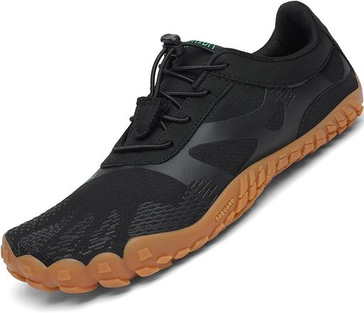 [Mishansha]メンズフィットネスシューズ軽量室内ジム筋トレトレーニングシューズベアフットシューズレディース23.0cm漆黒