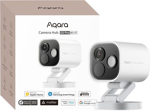 Aqara防犯カメラG5ProWi-Fi屋外屋内兼用4MPフルカラーナイトビジョン玄関見守りカメラ監視カメラスマートMatterハブ133°超広角AI検知音声検知スポットライトセキュリティ保護IP65防水防塵
