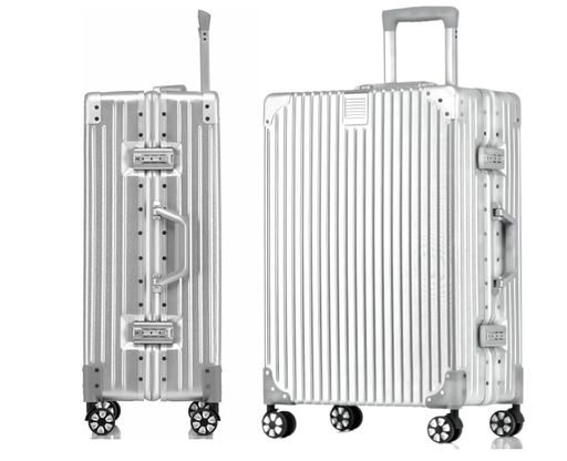 [WanderMore]スーツケースキャリーケースキャリーバッグ機内持ち込み大型軽銀ひな形超軽さ大静電容量耐衝撃TSAダイヤロックレトロ360度回転させる静音ダブルキャスターフック付き添い人旅する出張6犀…