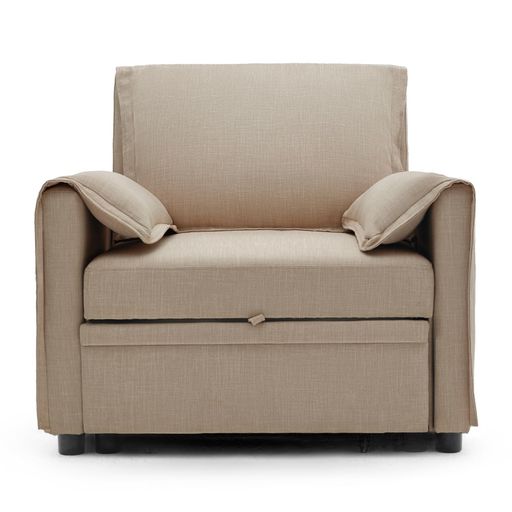 Syuan Kaguソファーベッドリクライニングチェア sofa bed 多機能一人掛け 1人掛けソファー伸長式ソファーベッド引き出し式リクライニング 3way白グレージンジャー90.5*80.5*84.5cm (麻生地, カーキ色)｜ベストプライスオンライン