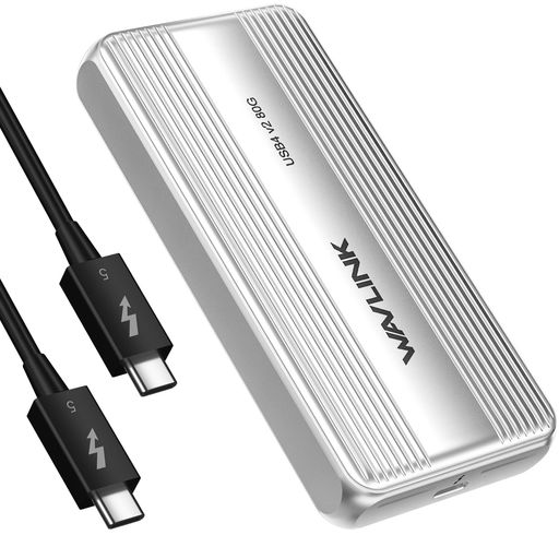 WAVLINK Prime 80Gbps M.2 SSD 外後ばらい入れもの | USB4 V2 PCIe Gen4 NVMe SSDエンクロージャ | JHL9480積み上げる | 読み込む6000MB/s・書込5000MB/s | 落ち居る気違い積み上げる | 繋ぎ\u0026掻きならす