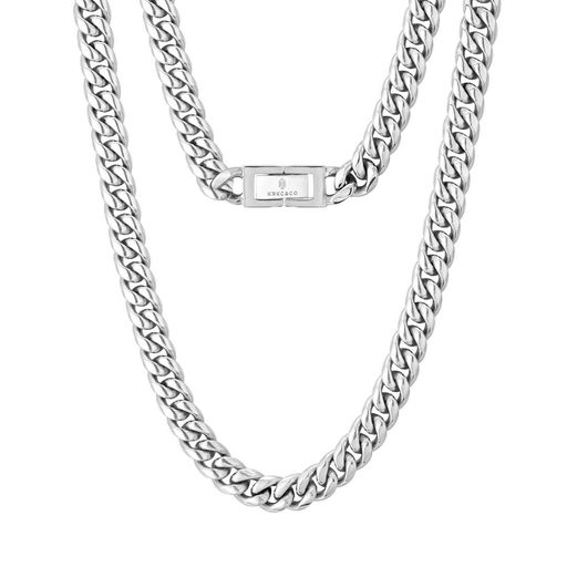 KRKC&COネックレスメンズ喜平ネックレスチェーンステンレス幅8mm太めHIPHOP系のジュエリーラッパーネックレスアクセサリーギフトプレゼントお祝い誕生日