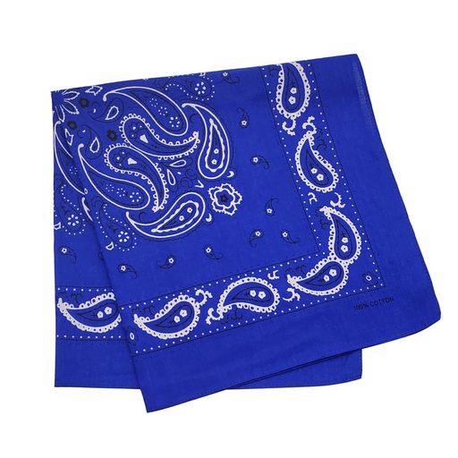 楽天市場】バンダナ || ペイズリー柄 ベーシックカラー ネイビー 紺色